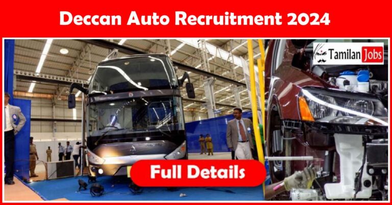 Deccan Auto Recruitment 2024