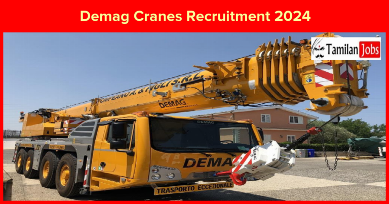 Demag Cranes Recruitment 2024