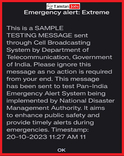 India Conducts Routine Testing of National Emergency Alert System