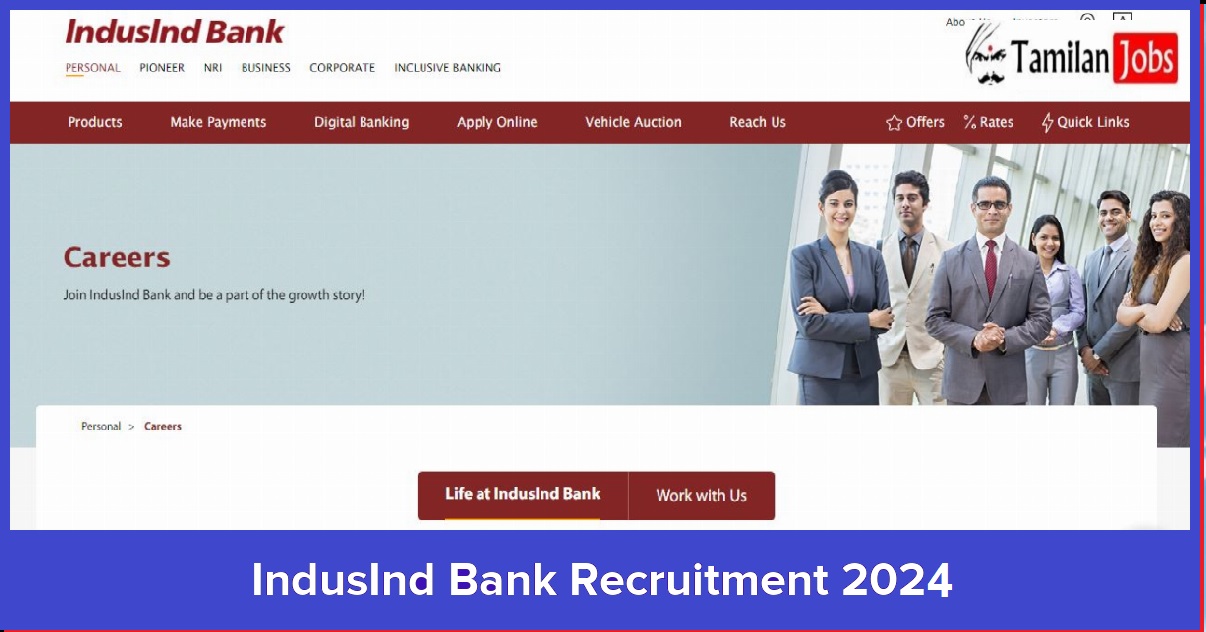 IndusInd Bank Recruitment 2024