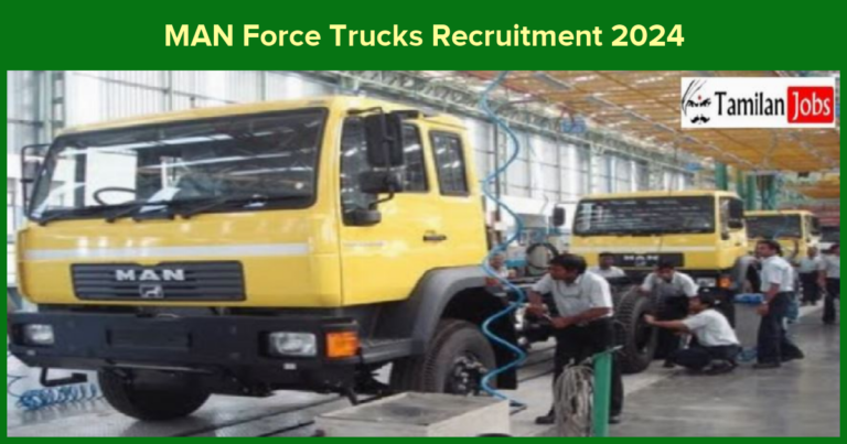 MAN Force Trucks Recruitment 2024