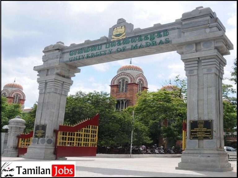 Madras University Recruitment 2023