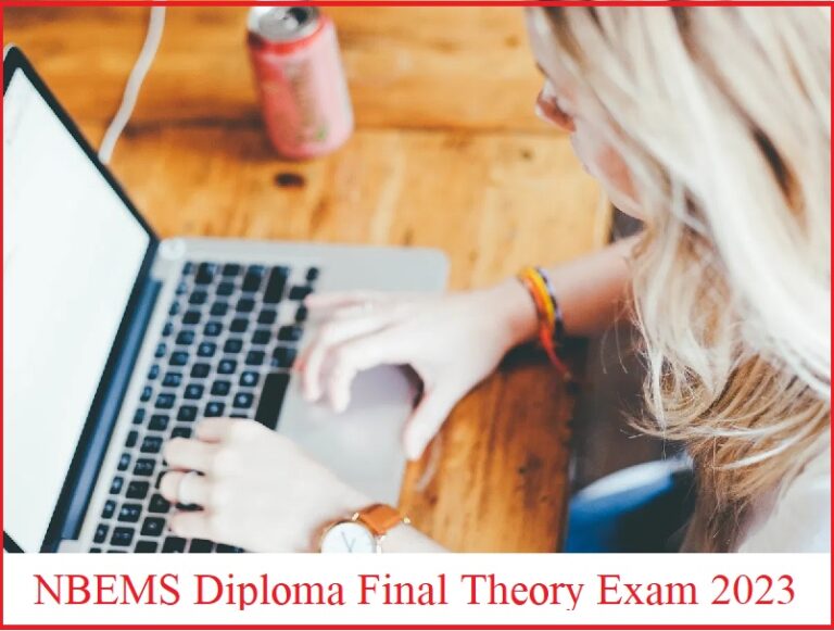 NBEMS Diploma Final Theory Exam 2023
