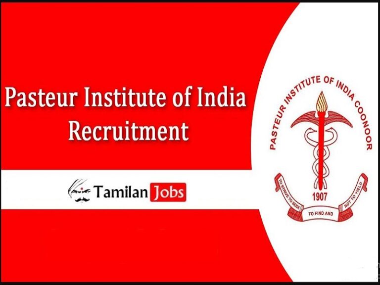 Pasteur Institute of India Recruitment 2023