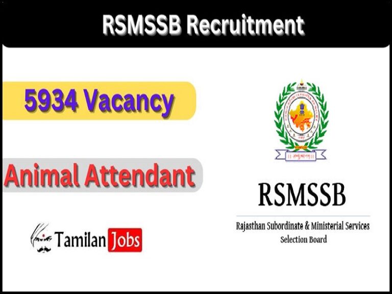 RSMSSB Recruitment 2023