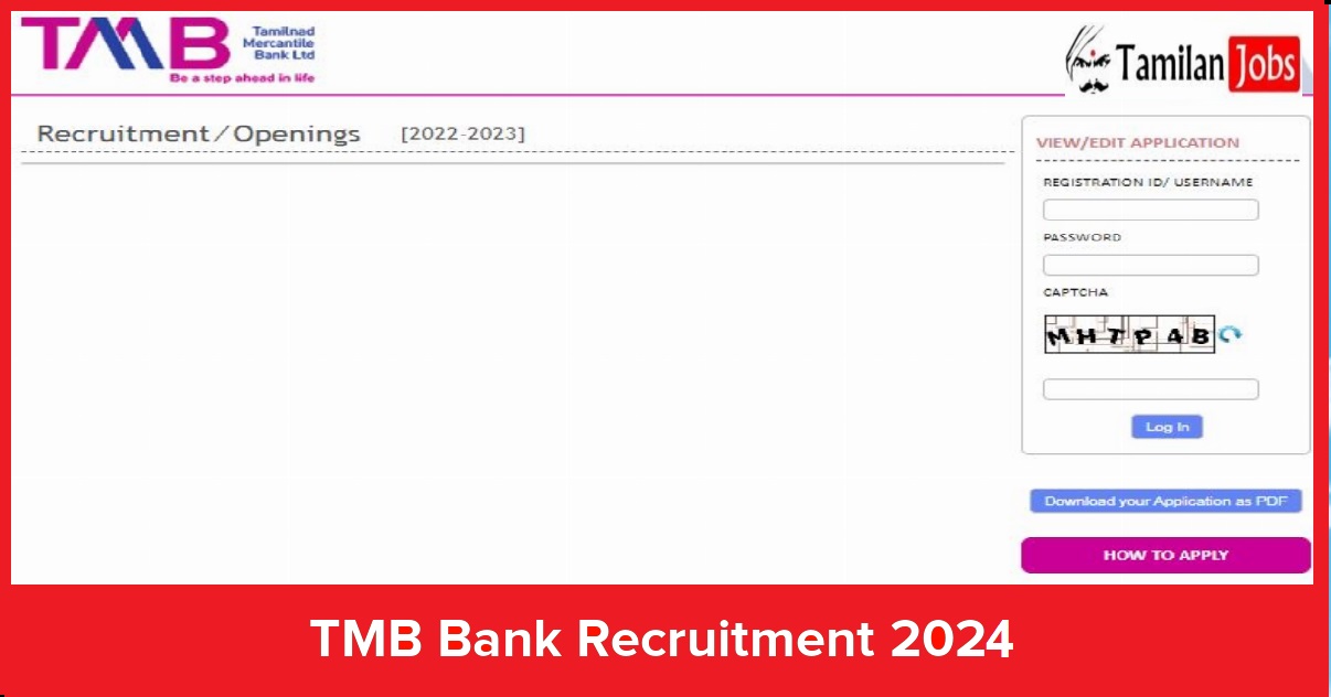 Tmb Bank Recruitment 2024