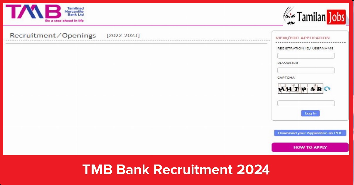 TMB Bank Recruitment 2024