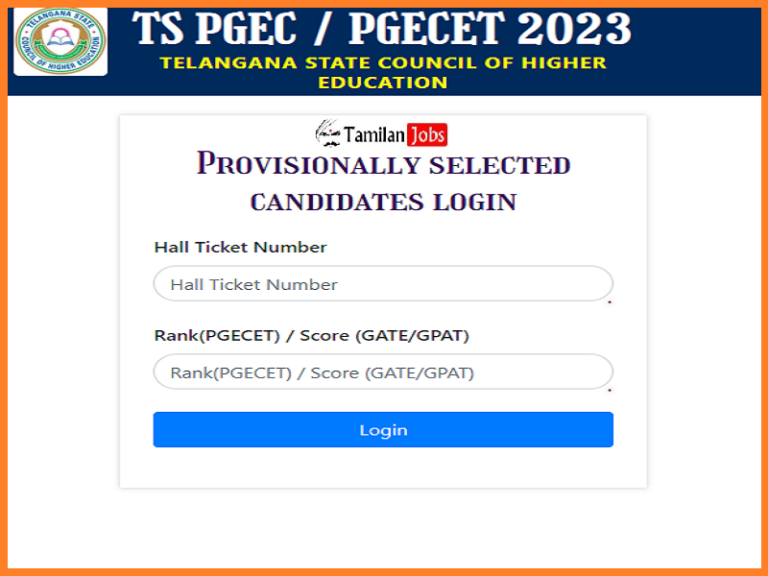 TS PGECET 2nd Phase Seat Allotment Result 2023