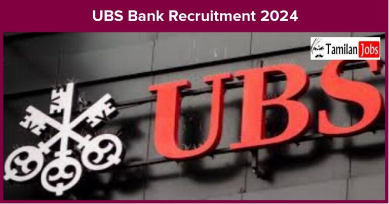 UBS Bank Recruitment 2024