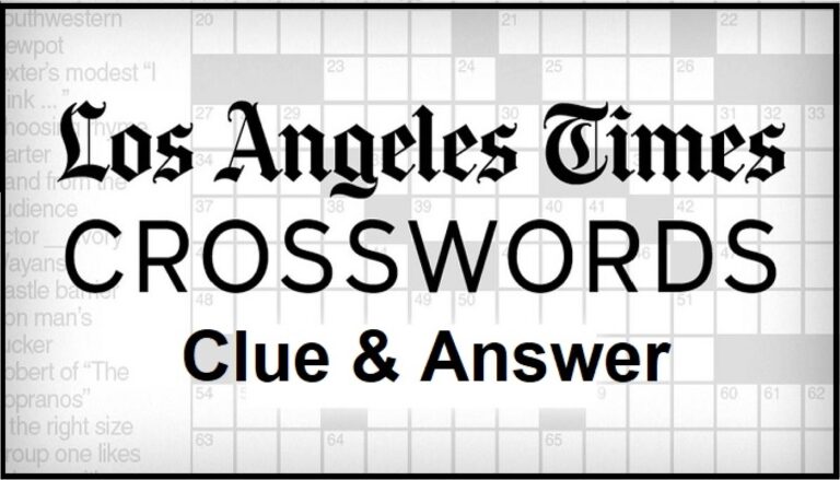 LA Times Crossword Clues and Answers November 27, 2023