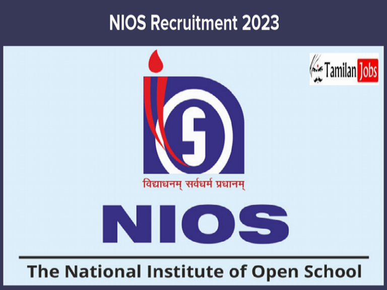 NIOS Recruitment 2023