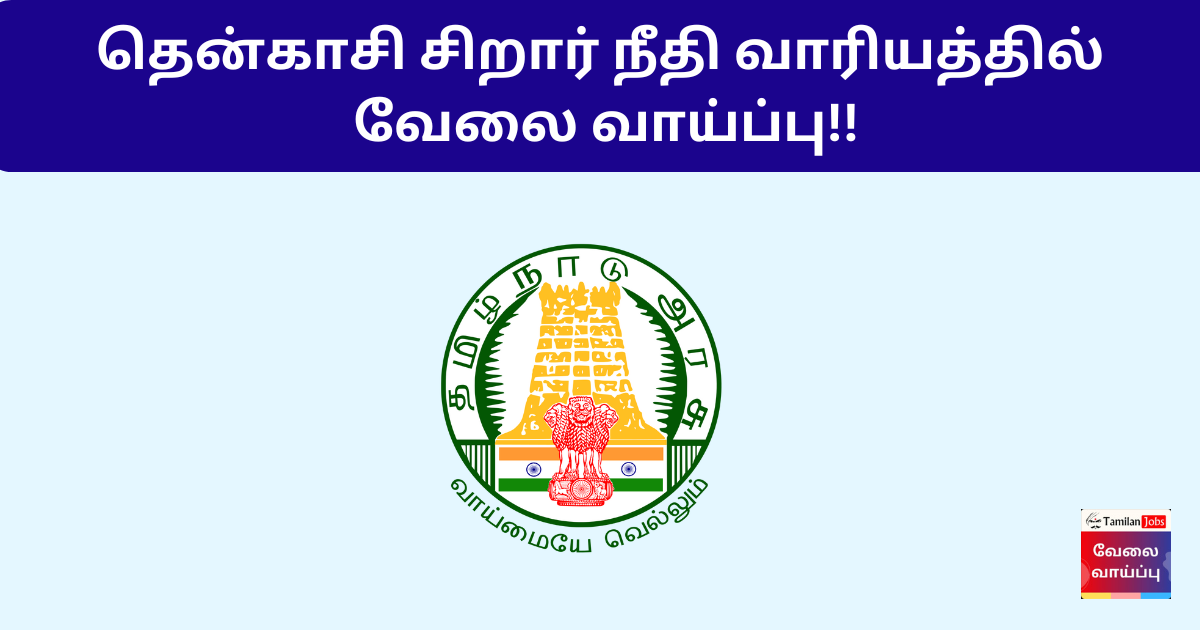 Tenkasi Juvenile Justice Board Recruitment 2024